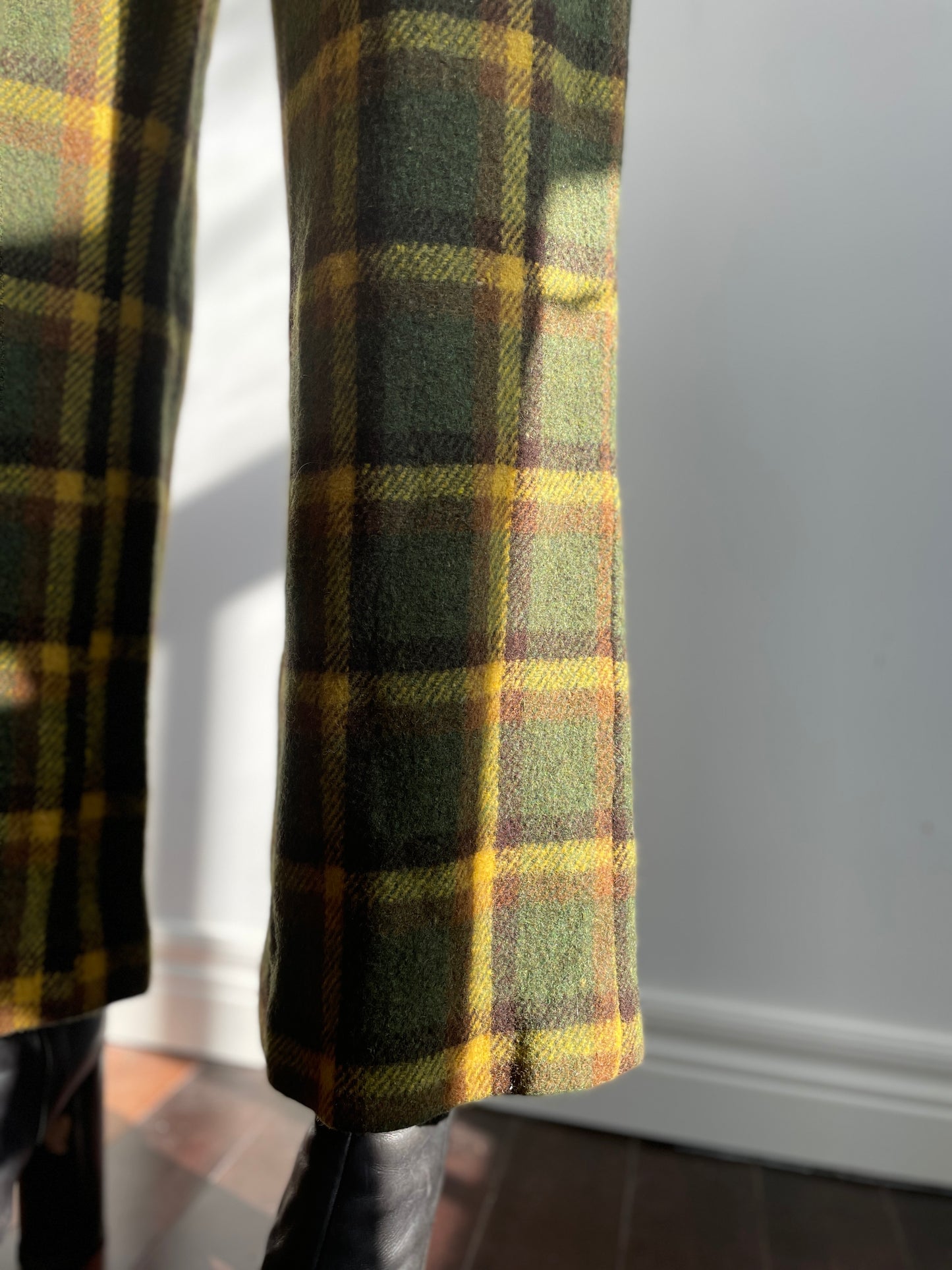 1970s Plaid Trousers Small