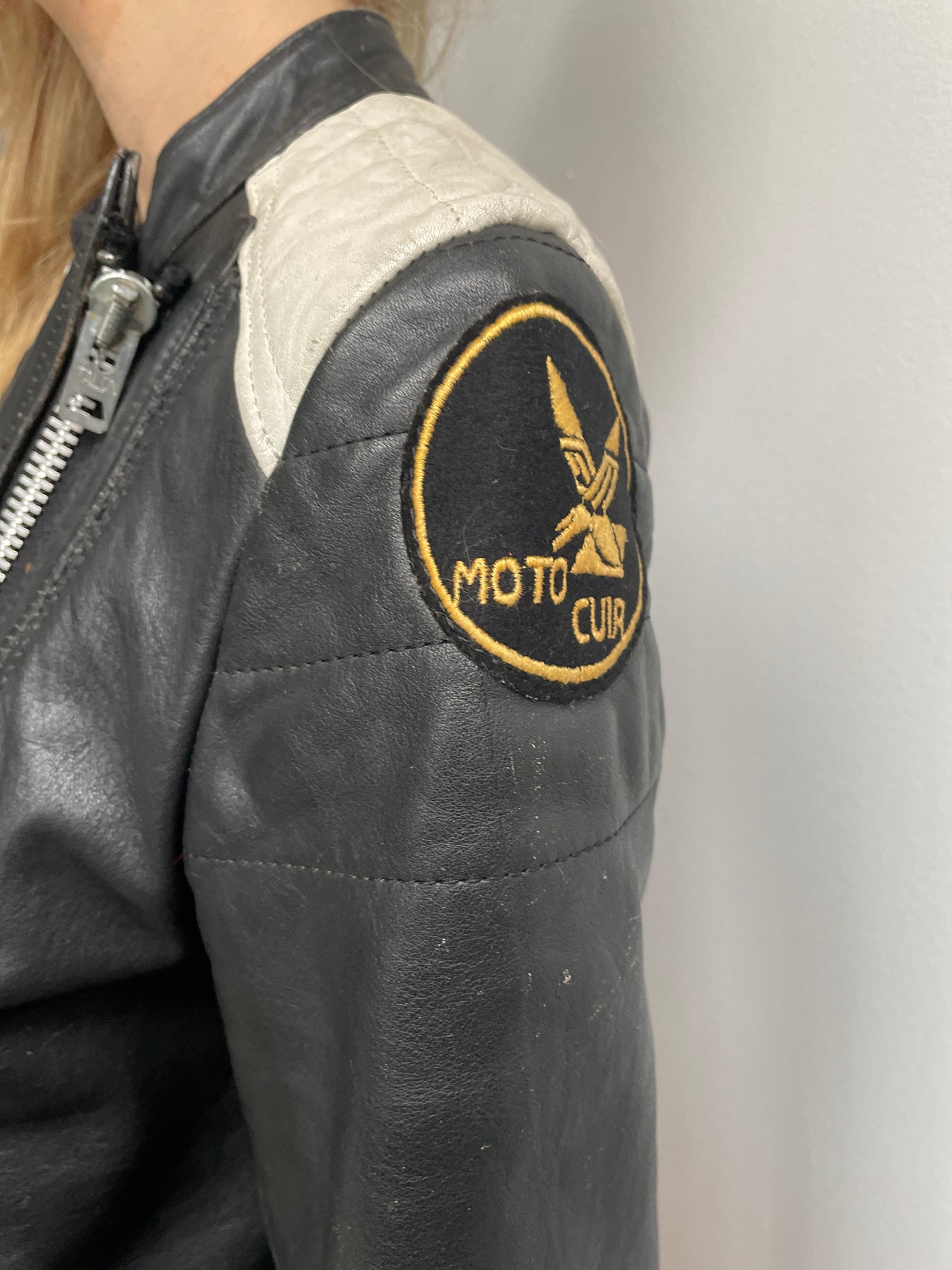 1960s Moto Club Leather Jacket Small