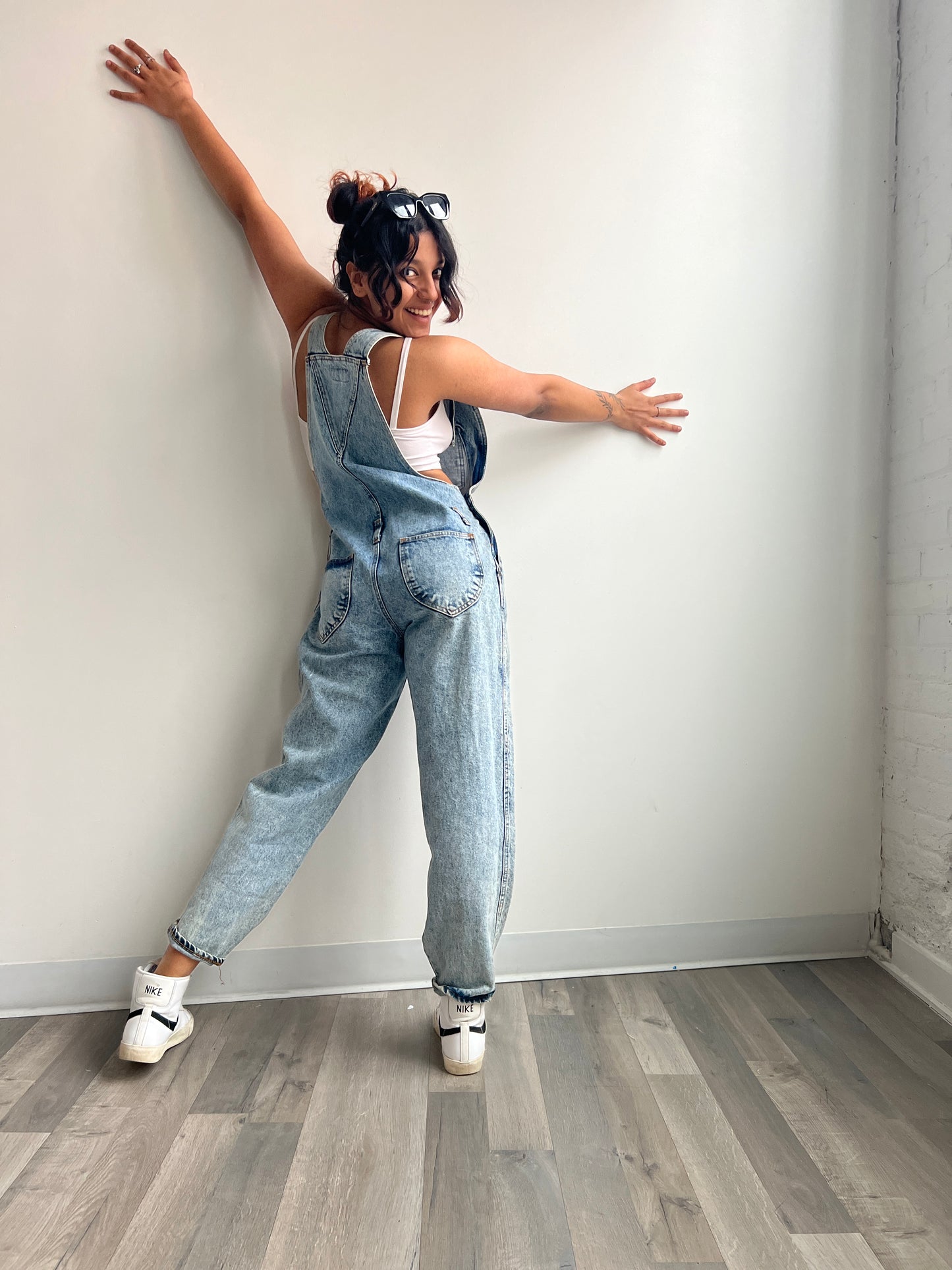 1980s Dungarees Overalls Blue Denim Medium